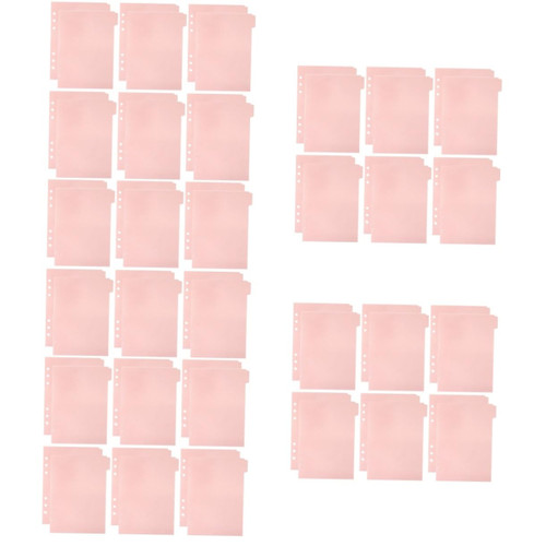 KALLORY 60 Pcs Partition Baffle Detachable Binder Tabs Notepad Dividers Classified Labels Binder Dividers with Tabs Notebook Planner Notebook Dividers Separator Page A5 Pp Simple