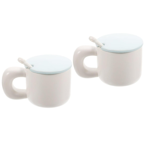 MAGICLULU 2pcs Chubby Mug Decorative Water Cups Coffee Cup Novelty Coffee Mugs Tea Drinking Cups Milk Mug Cup Loose Leaf Tea Cup Drinking Mug Espresso Cups Ceramic Decor Office Gift Ceramics