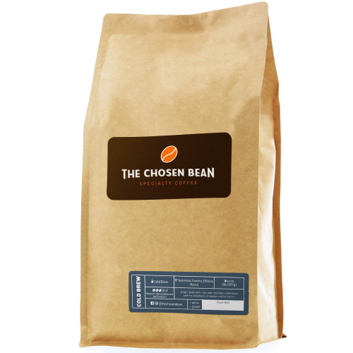 The Chosen Bean Premium Artisan Cold Brew Ground Coffee Beans, Small Batch Roasted, Organic and Fair Trade Roasters, 2 lbs