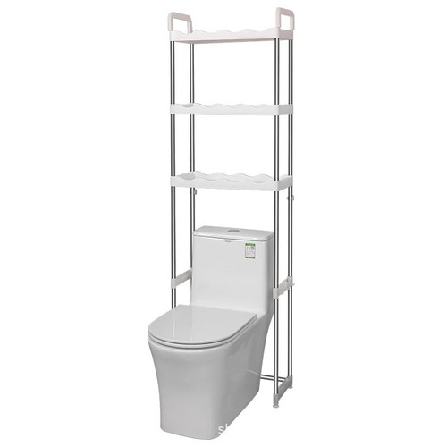 Over The Toilet Storage Shelf, Multipurpose Toilet Storage Rack, 3-Tier Shelf Bathroom Space Saver Includes 3-Hooks, Freestanding Bathroom Organizer Above Toilet for Laundry, Restroom (3-Tier) Over The Toilet Storage Shelf, Multipurpose Toilet Storage Rack, 3-Tier Shelf Bathroom Space Saver Includes 3-Hooks, Freestanding Bathroom Organizer Above Toilet for Laundry, Restroom (3-Tier)