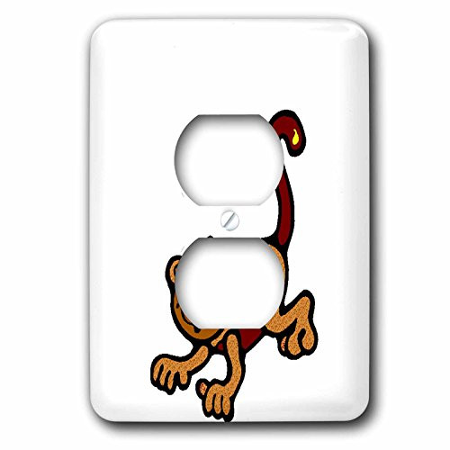 3dRose lsp_56805_6 Cute Little Monkey 2 Plug Outlet Cover