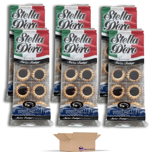Tribeca Curations | Stella Swiss Fudge Cookie Value Pack | 8 Ounce | Pack of 6