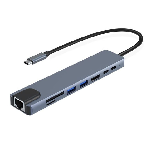 Type-c to USB Docking Station Eight-in-one Converter Notebook Expansion Docking Station