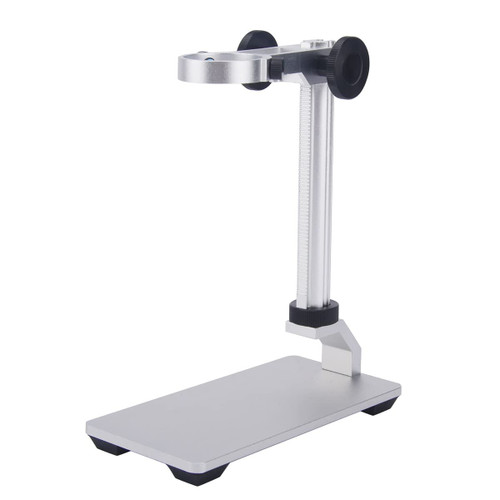 USEEV Microscope Adapter Stand Adjustable Magnifier Microscope Holder Aluminum Alloy Digital Base 1.18 to 1.3inch Microscope Accessories