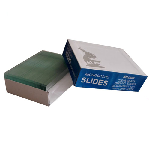 Microscope Kit 50 pcs Single Concave Microscope Glass Slides Microscope Lens Adapters