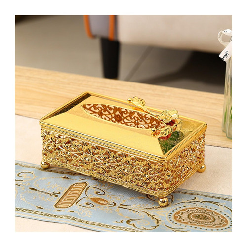Tissue Box Holder Household Tissue Box, Creative Living Room Dining Room Tabletop Drawer Decorative Napkin Holder (Color : A, Size : Small(17X10X6cm))