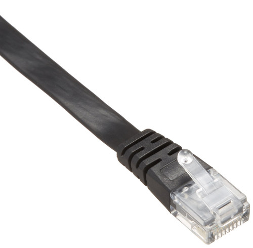 Sanwa Supply LA-FL5-07K UTP Enhanced Category 5 Stranded Flat Cable, 23.2 ft (7 m), Black