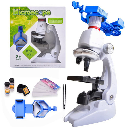 Microscope Adapter Microscope Kit Lab LED 100/400/1200X Biological Microscope Microscope Accessories (Color : 1)