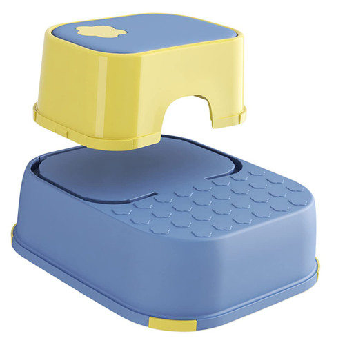 Beatifufu wash Step Stool Toilet Stool Step Standing Stool Training Stool Bathroom 2 Tier Foot stools Kids Step stools 2 Step Plastic Stool Nursery Step stools Non-Slip Footstool pp Child