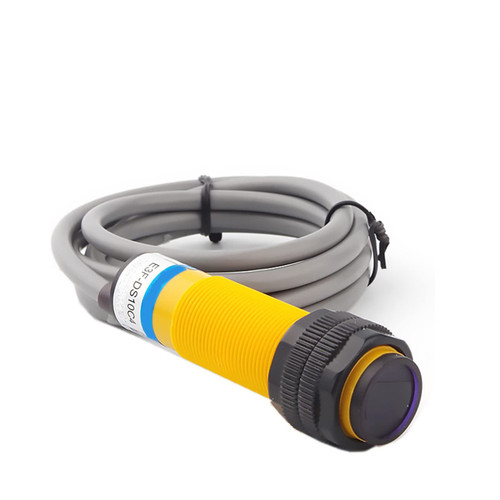 GEBSKI 1PCS Diffuse Reflection Photoelectric Switch Infrared Sensor Proximity Switch E3F-DS10C4/B2/P1/P2/Y1/Y2 NPN PNP NO NC M18 0-10cm (Color : E3f-ds10p1 Pnp No)