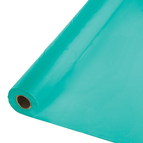 Creative Converting 324763 BANQUET ROLL 40" X 100', One Size, Teal Lagoon