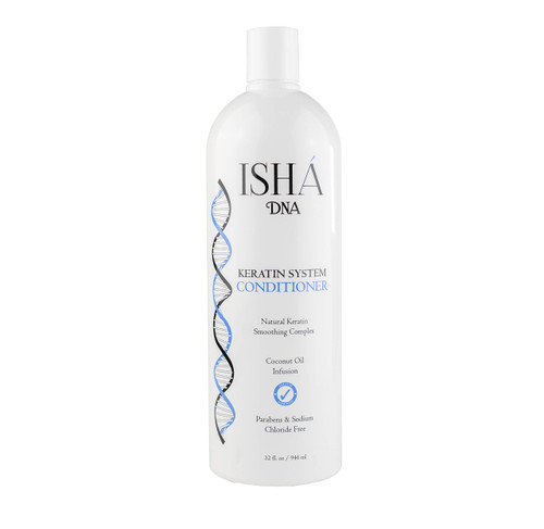ISHA DNA Keratin Treatment System Conditioner - Sulfate and Parabens Free - Perfect for Keratin Treated Hair - Keratin and Coconut Oil Infused Conditioner - For All Types of Hair. (32 Fl oz.) ISHA DNA Keratin Treatment System Conditioner - Sulfate and Parabens Free - Perfect for Keratin Treated Hair - Keratin and Coconut Oil Infused Conditioner - For All Types of Hair. (32 Fl oz.)