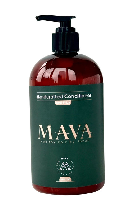 Mava Anti-Frizz Handcrafted Conditioner, With Keratin, Bamboo and Silk For Deep Hair Conditioning- Detangles and Repairs Curly Hair Cuticle, Extreme Hydration For Coarse Hair