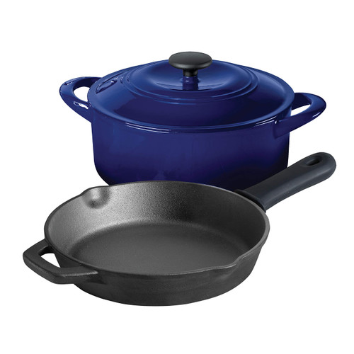 Tramontina Cookware Set Essential Cast Iron 3-Piece (Blue) - 80131/040DS