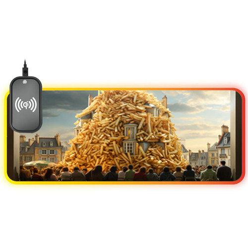 llsxi Creative Mouse Pad with Stitched Edge and Non-Slip,11.81"x23.62"Personalized Large Wireless Charging Gaming Mouse Pad Desk Pad,Office Keyboard Mat Computer Desk Mat Home M