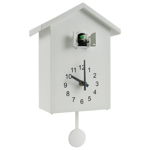 AEVXKHI Cuckoo Wall Clock Cuckoo Bird Voices Call Wood Cuckoo Clock with Pendulum Battery Powered Cuckoo Clock Bird House for Wall Art Home Office Decoration (White) AEVXKHI Cuckoo Wall Clock Cuckoo Bird Voices Call Wood Cuckoo Clock with Pendulum Battery Powered Cuckoo Clock Bird House for Wall Art Home Office Decoration (White)