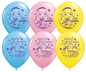 Qualatex Latex Balloons 65885-Q Doc Mcstuffins, 11", Multicolor