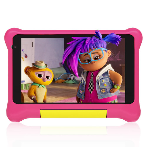 Anyway.go Kids Tablet 7 inch Tablet for Kids Android 12 Kid Tablet 2+32GB, Quad Core Processor, Parent Controls, Kidoz Pre-Installed Android Tablet with Case (Pink)