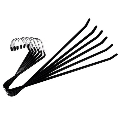 Cabilock 12pcs Hangers Metal Hangers for Pants Metal Coat Hanger Metal Clothes Rack Pants Hangers Metal Clothing Rack Hanger for Pants Metal Clothes Hanger Windproof Trouser Press