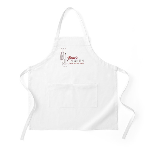 CafePress Nonna's Kitchen Kitchen Apron with Pockets, Grilling Apron, Baking Apron