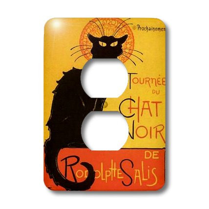 3dRose lsp_46907_6 Le Chat Noir Outlet Cover