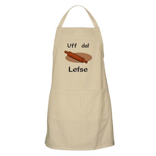 CafePress Uff Da! Lefse Kitchen Apron with Pockets, Grilling Apron, Baking Apron