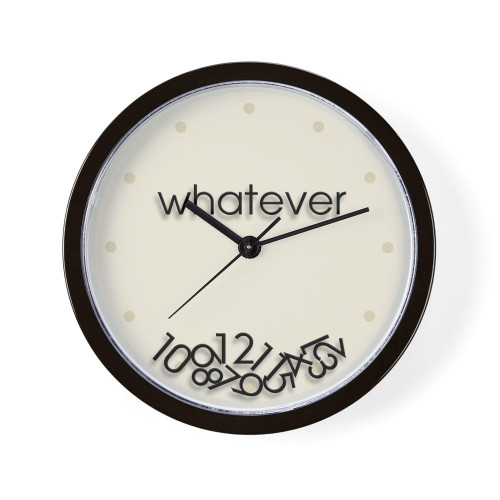 CafePress Whatever Unique Decorative 10" Wall Clock