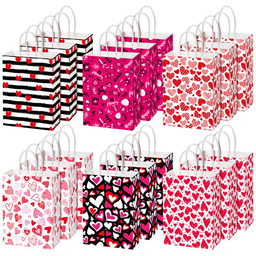 Chivertion 150 Pieces Valentine's Day Paper Gift Bags with Handle Valentines Goody Candy Bags Valentines Day Treat Bags for Valentines Day Party Favors Gift Wrapping Supplies Chivertion 150 Pieces Valentine's Day Paper Gift Bags with Handle Valentines Goody Candy Bags Valentines Day Treat Bags for Valentines Day Party Favors Gift Wrapping Supplies