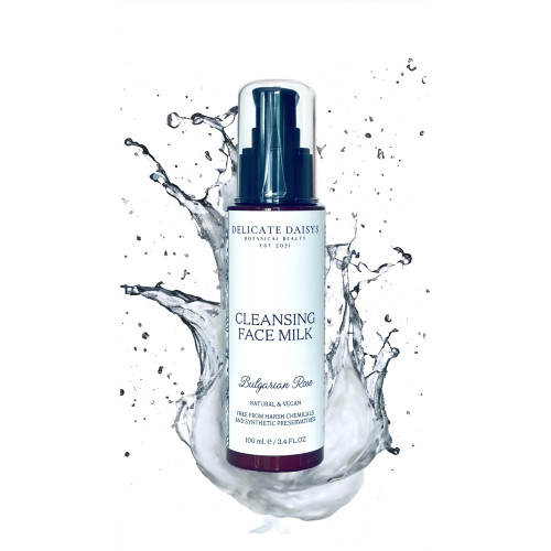Delicate Daisys Botanical Beauty Cleansing Face Milk-Bulgarian Rose Natural & Organic Waterless Facial Cleanser 3.4 fl oz | Vegan & Cruelty-Free Delicate Daisys Botanical Beauty Cleansing Face Milk-Bulgarian Rose Natural & Organic Waterless Facial Cleanser 3.4 fl oz | Vegan & Cruelty-Free
