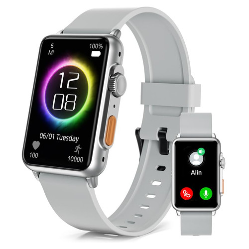 FITVII Fitness Tracker, Smart Watch (Answer/Make Calls) with 24/7 Blood Pressure Heart Rate Monitor, Blood Oxygen Sleep Tracking Fitness Watch, Waterproof Step Calorie Activity Tracker for Women Men FITVII Fitness Tracker, Smart Watch (Answer/Make Calls) with 24/7 Blood Pressure Heart Rate Monitor, Blood Oxygen Sleep Tracking Fitness Watch, Waterproof Step Calorie Activity Tracker for Women Men