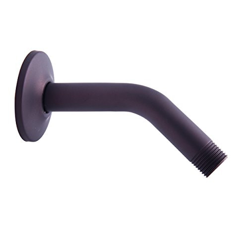 Dyconn Faucet WSA0806-ORB Angled Shower Arm with Flange, 6", Oil Rubbed Bronze