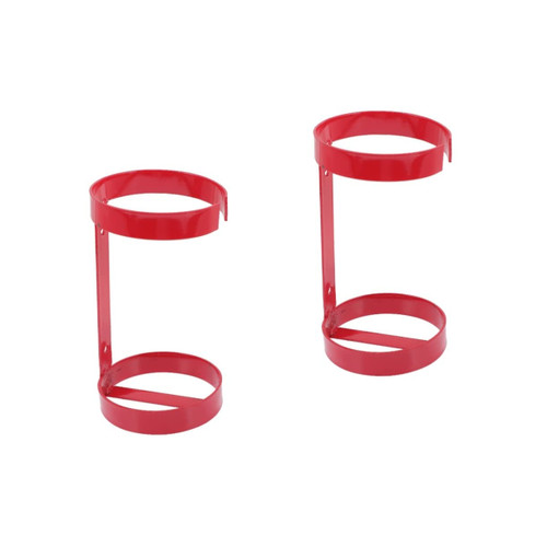 HOMSFOU 2pcs Fire Extinguisher Bracket Automotive Fire Extinguisher Car Fire Extinguisher Mount Clothes Rack for Car Coat Hangers Wall Iron Fire Extinguisher Hanger Metal Mounting Clip
