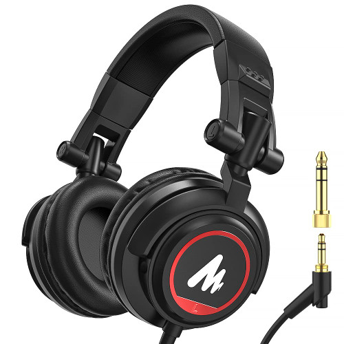 MAONO 50MM Drivers Over Ear Studio Headphones, AU-MH501 Stereo Monitor Closed Back Headphones, Lightweight Foldable Design for Smartphone, Computer, Podcast, Mixer, Music, DJ MAONO 50MM Drivers Over Ear Studio Headphones, AU-MH501 Stereo Monitor Closed Back Headphones, Lightweight Foldable Design for Smartphone, Computer, Podcast, Mixer, Music, DJ