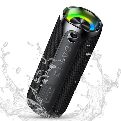 Portable Bluetooth Speakers, IPX7 Waterproof Speaker Bluetooth Wireless, 20W Loud Stereo Sound, 24H Playtime, RGB Lights, Dual Pairing, Bluetooth 5.3 Wireless Speaker for Travel Outdoor Home Portable Bluetooth Speakers, IPX7 Waterproof Speaker Bluetooth Wireless, 20W Loud Stereo Sound, 24H Playtime, RGB Lights, Dual Pairing, Bluetooth 5.3 Wireless Speaker for Travel Outdoor Home