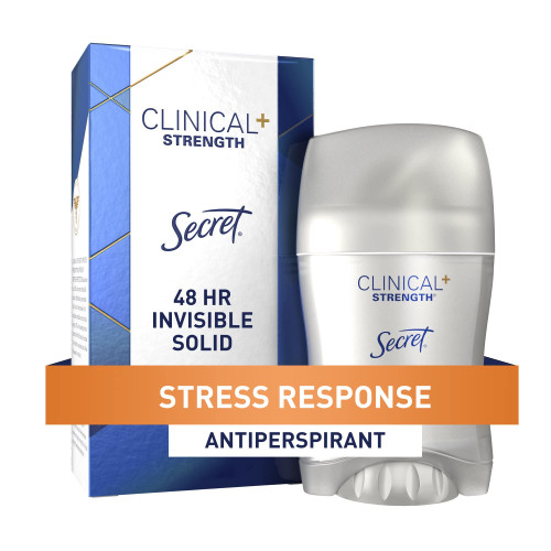 Secret Clinical Strength Antiperspirant and Deodorant Clear Gel, Stress Response, 1.6 Oz. (Pack of 4) Secret Clinical Strength Antiperspirant and Deodorant Clear Gel, Stress Response, 1.6 Oz. (Pack of 4)