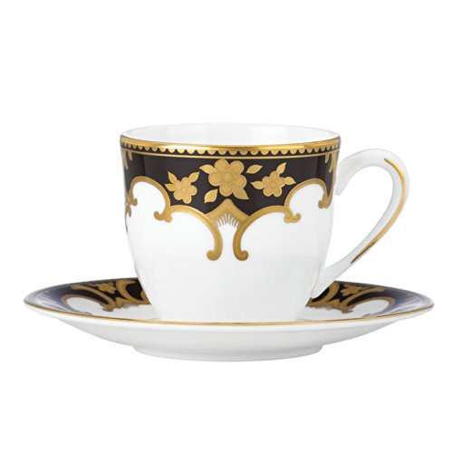 Lenox Marchesa Couture Night Espresso Cup and Saucer, Baroque