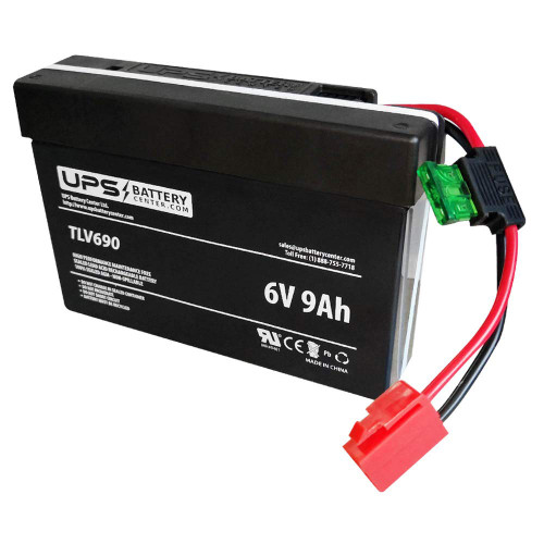 UPSBatteryCenterLtd. 6V 9Ah Replacement Battery for Kid Trax Classic Ford Bronco 6-Volt Battery