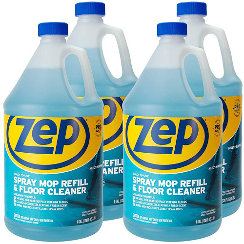 Zep Industrial Multi-Surface Floor Cleaner - 1 Gallon, (Case of 4) ZUMSF128 - All-Purpose Floor Cleaner (Spray Mop Refill) Zep Industrial Multi-Surface Floor Cleaner - 1 Gallon, (Case of 4) ZUMSF128 - All-Purpose Floor Cleaner (Spray Mop Refill)