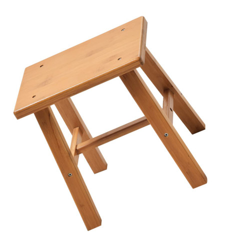 Levemolo 1pc The Bench Bathroom Kids Footstool Entry Wooden Stool Bathroom Wooden Stool Low Stool Wood Kitchen Step Portable Chair Stool Wood Stool Kids Stool Fold Child Safety Stool Bamboo