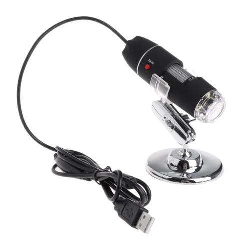 Microscope Kit 1600X Microscope 8 LED USB Digital Handheld Magnifier Camera Microscope Lens Adapters (Magnification : 1600X)