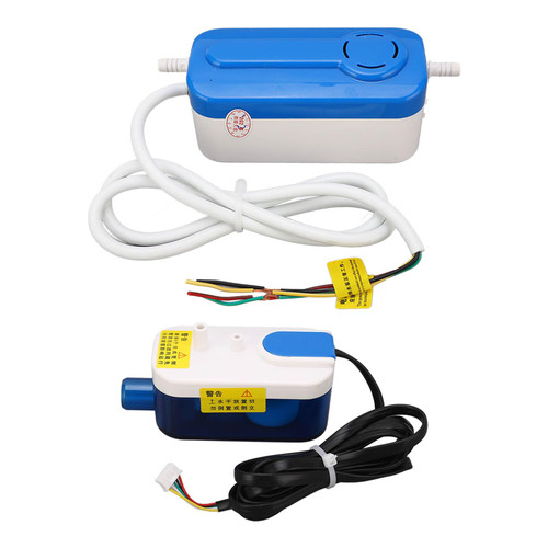 HVAC Condensate Drain Pump, Mini Split Automatic Condensate Drainage Pump, 24L / H, 33ft Drain Head, 200ml Water Storage Tank, 3W, Pump Bottles