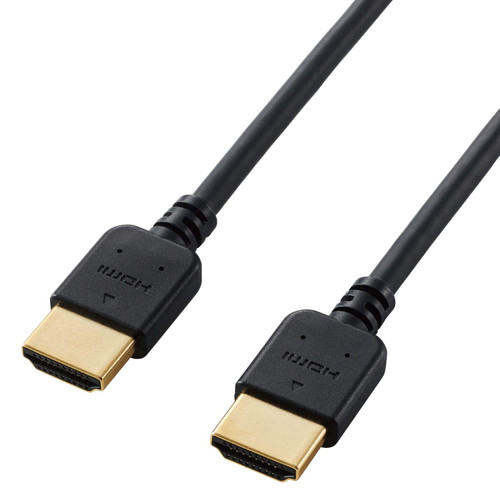 ELECOM Soft HDMI Cable High Speed Ethernet/4K/3D / Audio Return 1.5m [Black] DH-HD14EY15BK (Japan Import)