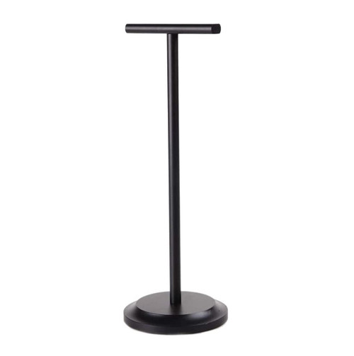 Ryakos Headset Holder Headset Stand Aluminum Alloy Headphone Stand Universal Gaming Headset Holder Earphone Holder Table Desk Display Rack Headset Stand Headphone Stand for Desk (Color : Black)