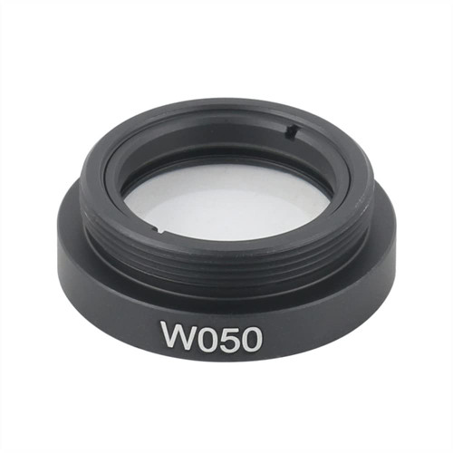 Lab Microscope Accessories Microscope Eyepieces 0.7X-5.6X Adjustable Continuously Magnification 300X 450X 600X Zoom C Mount Monocular Lens for HDMI VGA USB Microscope Camera (Color : W050 Barlow Lens