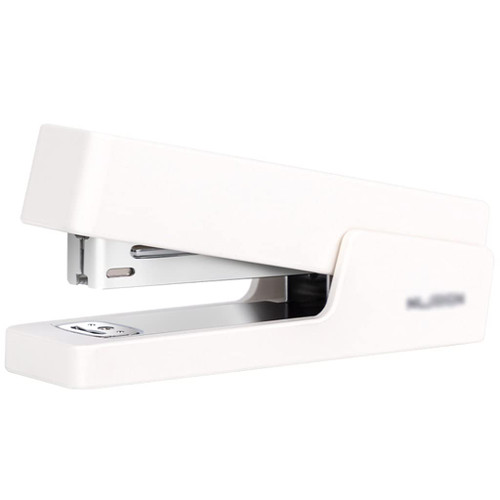 ZQNYDX No Effort Stapler Portable Multifunctional Desktop Stapler-20 Sheet Capacity Includes 5000 Staples Safety Stapler for Students Easy Stapling (Color : White)