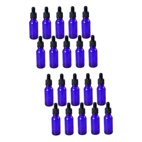 Beaupretty 20 Pcs Dropper Dispenser Bottles Travel Container Dropper Bottle Holder Makeup Sub Container Liquid Container Holder Travel Liquid Container Refillable Glass Bottle Cosmetic Vial