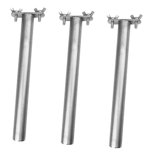 Angoily 3pcs Parrot Perch Stand Stainless Parakeet Bird Cage Parakeet Perch Cockatiel Bird Platform Birds Grind Stand Parakeets Perch Birds Perch Stand Toy Bird Perch Small Parrot Metal