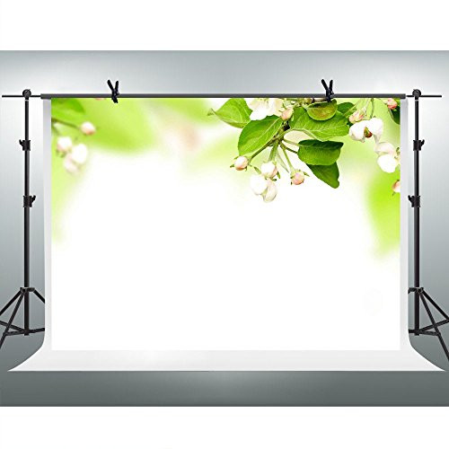 FHZON 10x7ft Natural Scenery Photography Background Flower Green Leaves Backdrop Themed Party YouTube Backdrops Wallpaper Photo Booth Studio Props FH002