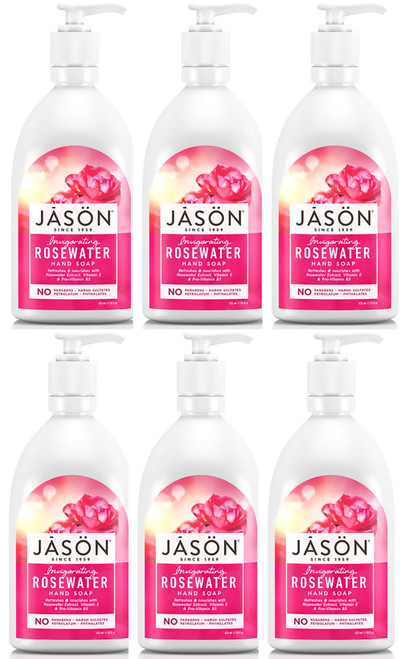 Jason Natural Satin Soap Glycerine and Rosewater 16 oz ( Multi-Pack)