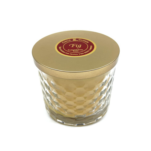 Circle E Candles, Fig Scent, Medium Size Jar Candle, 17oz, 2 Wicks